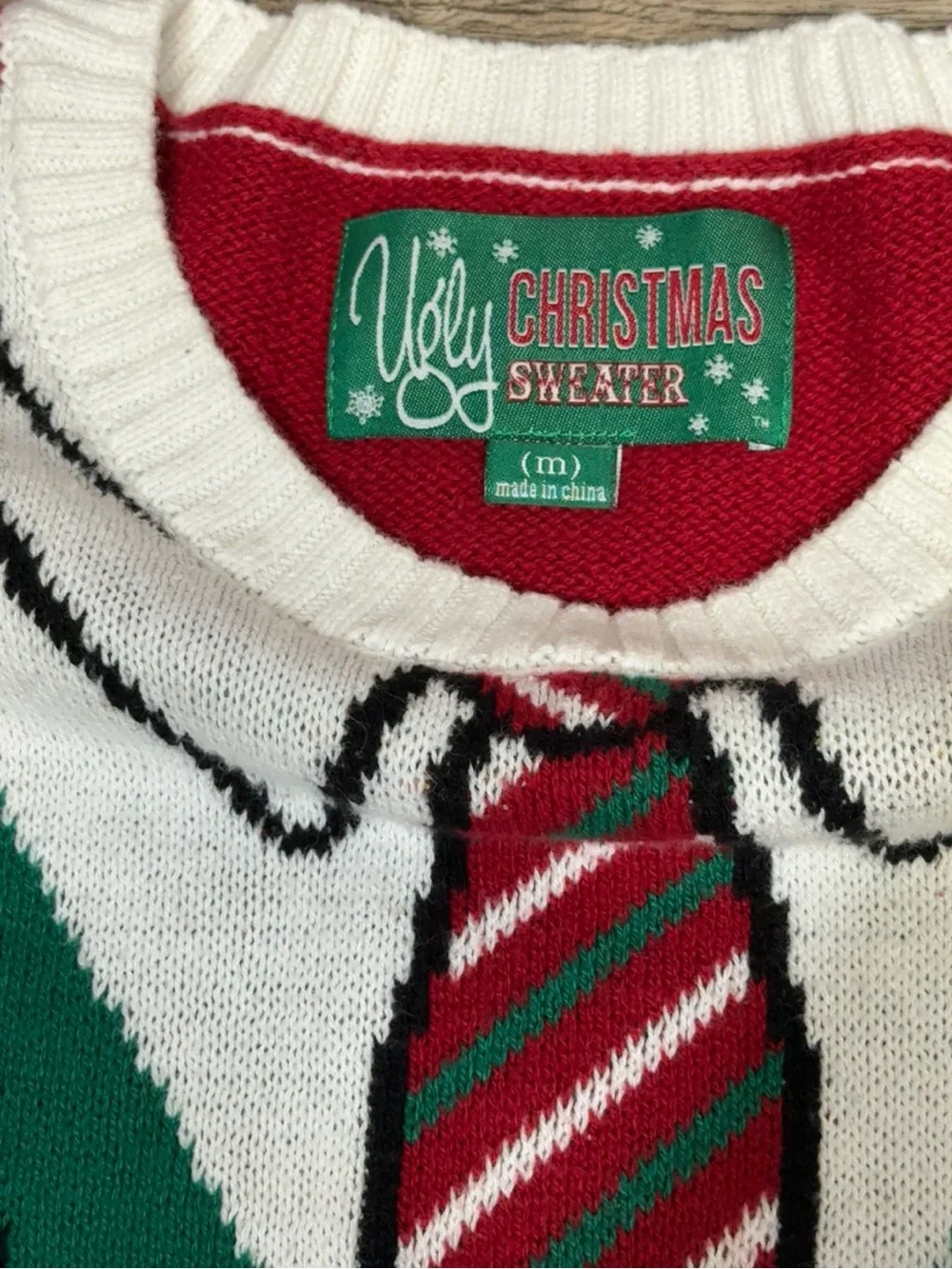 Holiday Novelty Knit Sweater - Green & Red